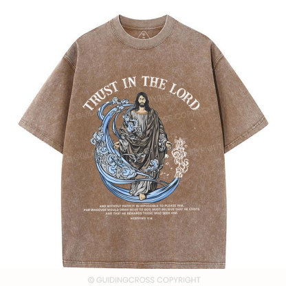 Trust In The Lord Christian Washed T-Shirt