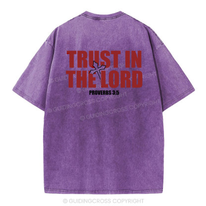 Trust In The Lord Christian Washed T-Shirt