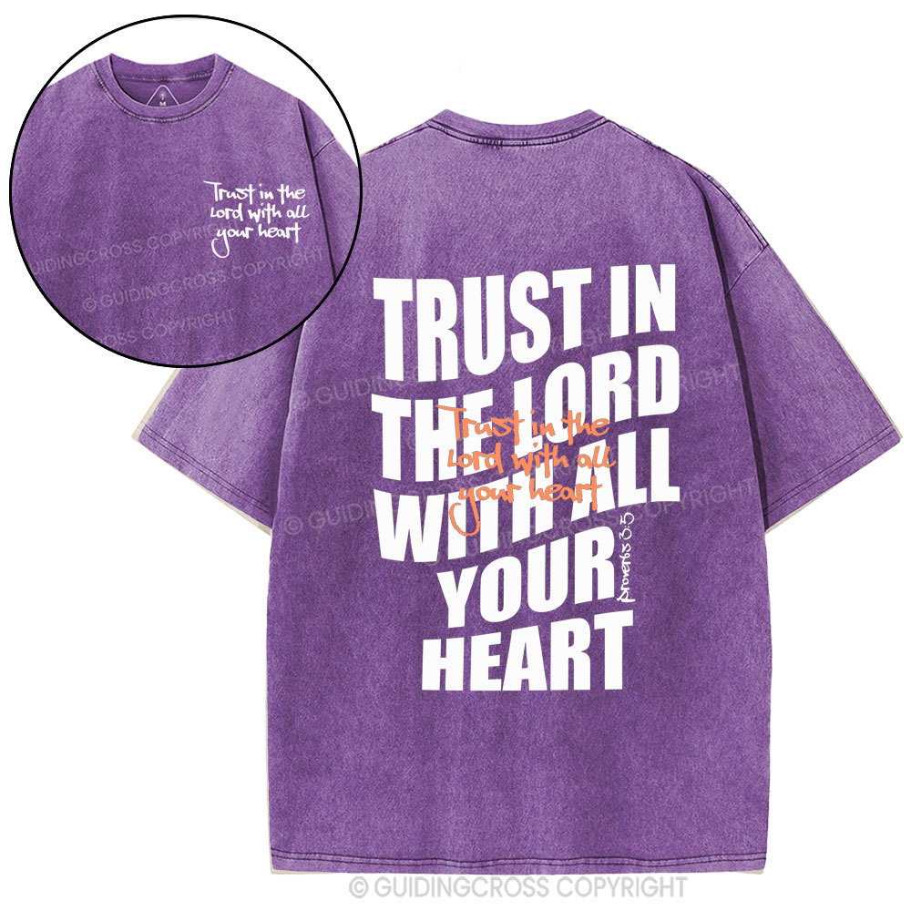 Trust In The Lord Christian Washed T-Shirt