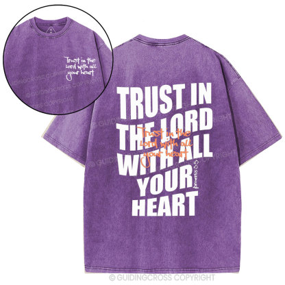 Trust In The Lord Christian Washed T-Shirt