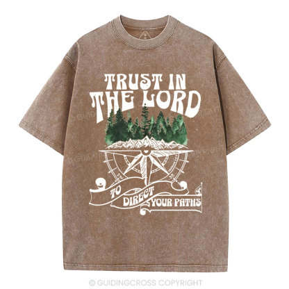 Trust In The Lord Christian Washed T-Shirt
