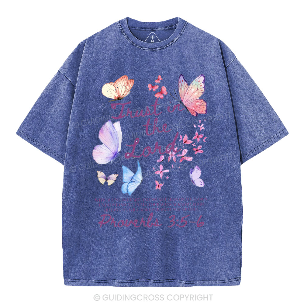 Trust In The Lord Christian Washed T-Shirt