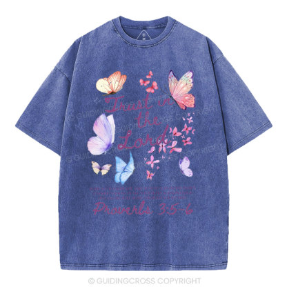 Trust In The Lord Christian Washed T-Shirt