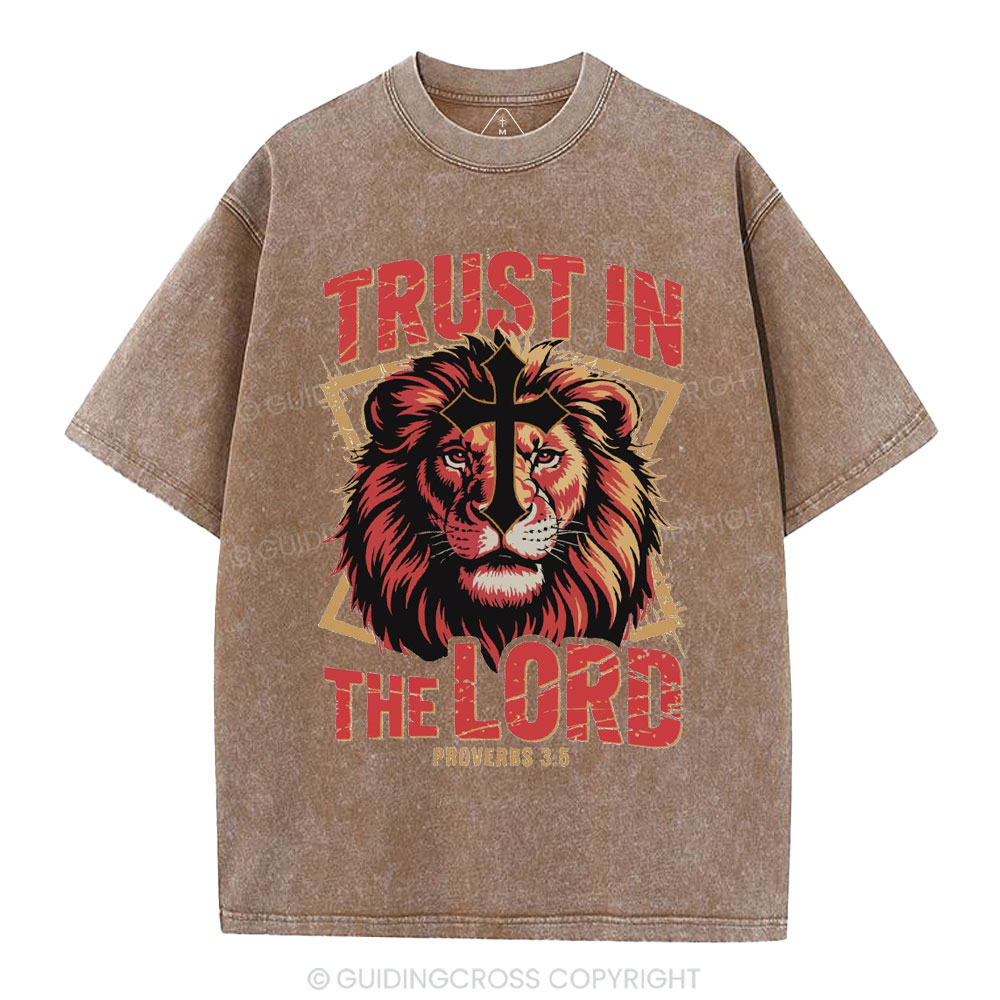 Trust In The Lord Christian Washed T-Shirt