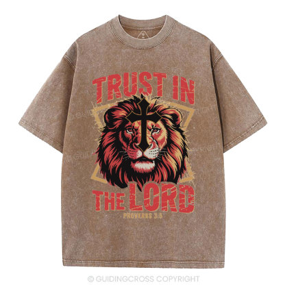 Trust In The Lord Christian Washed T-Shirt