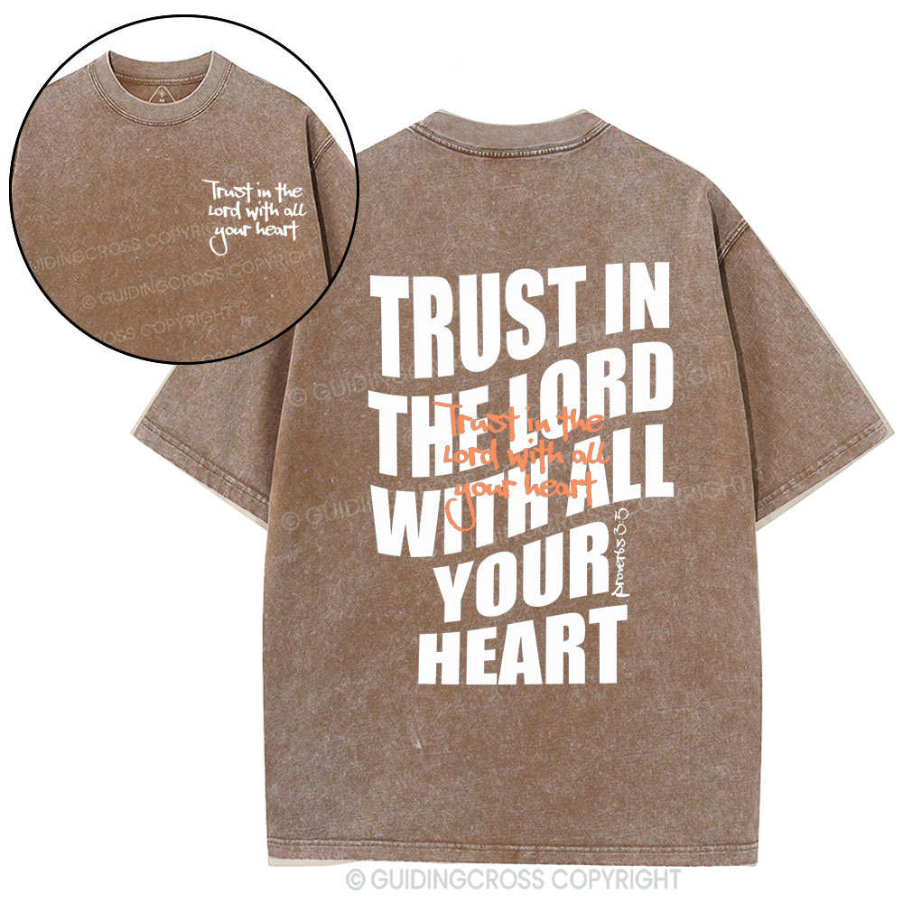 Trust In The Lord Christian Washed T-Shirt