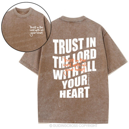 Trust In The Lord Christian Washed T-Shirt