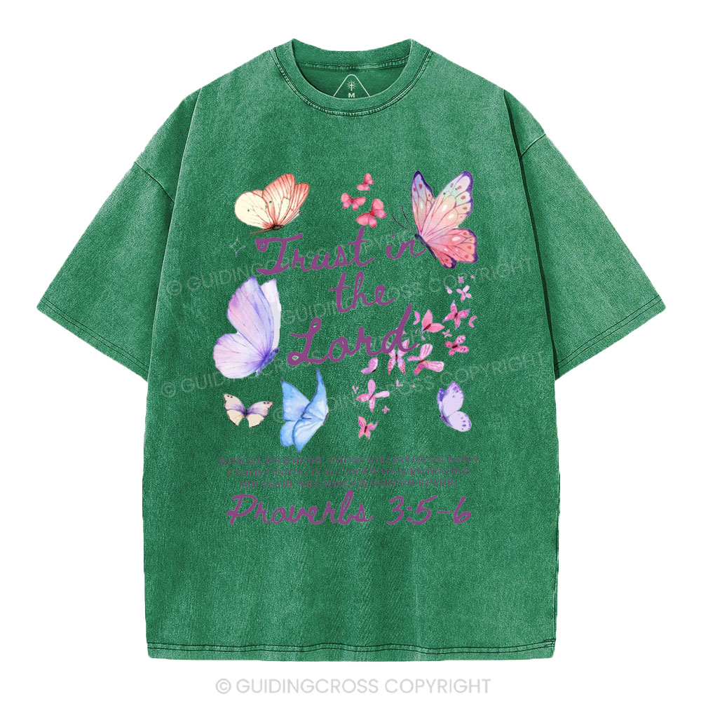 Trust In The Lord Christian Washed T-Shirt