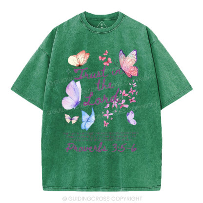 Trust In The Lord Christian Washed T-Shirt