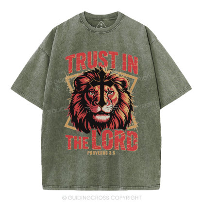Trust In The Lord Christian Washed T-Shirt