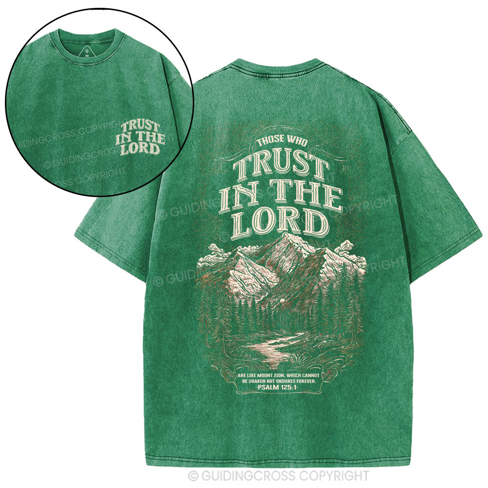 Trust In The Lord Christian Washed T-Shirt