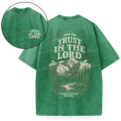 Trust In The Lord Christian Washed T-Shirt