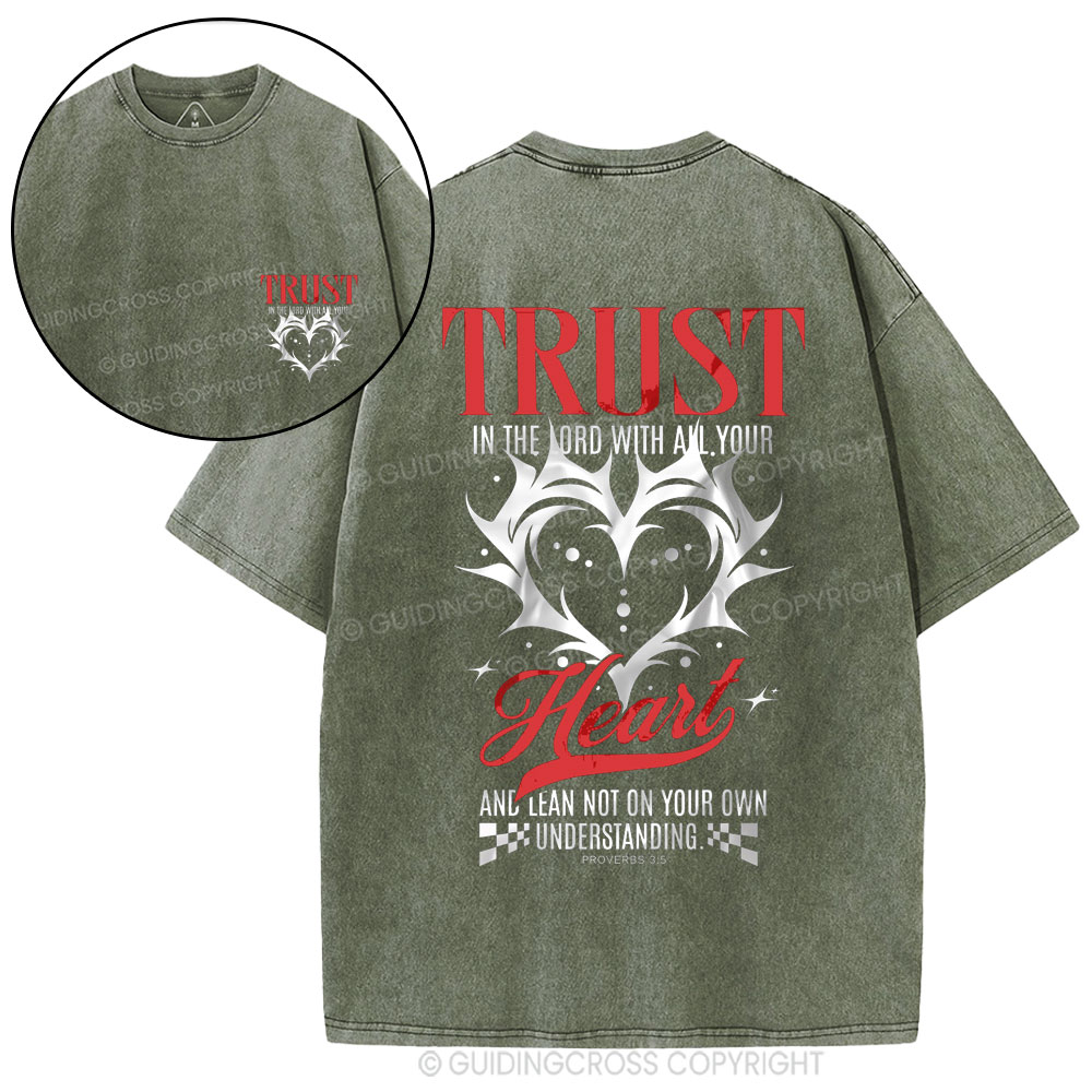 Trust In The Lord Christian Washed T-Shirt