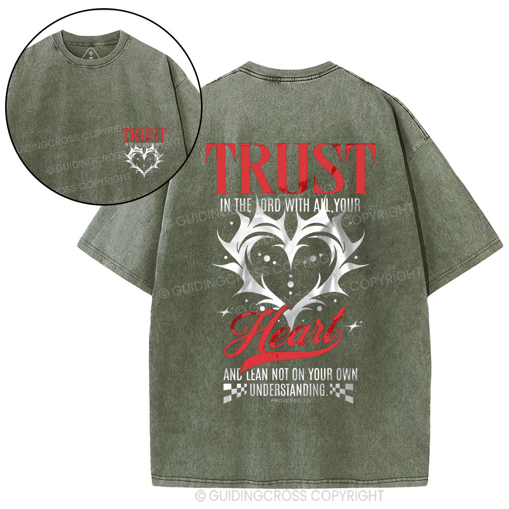 Trust In The Lord Christian Washed T-Shirt