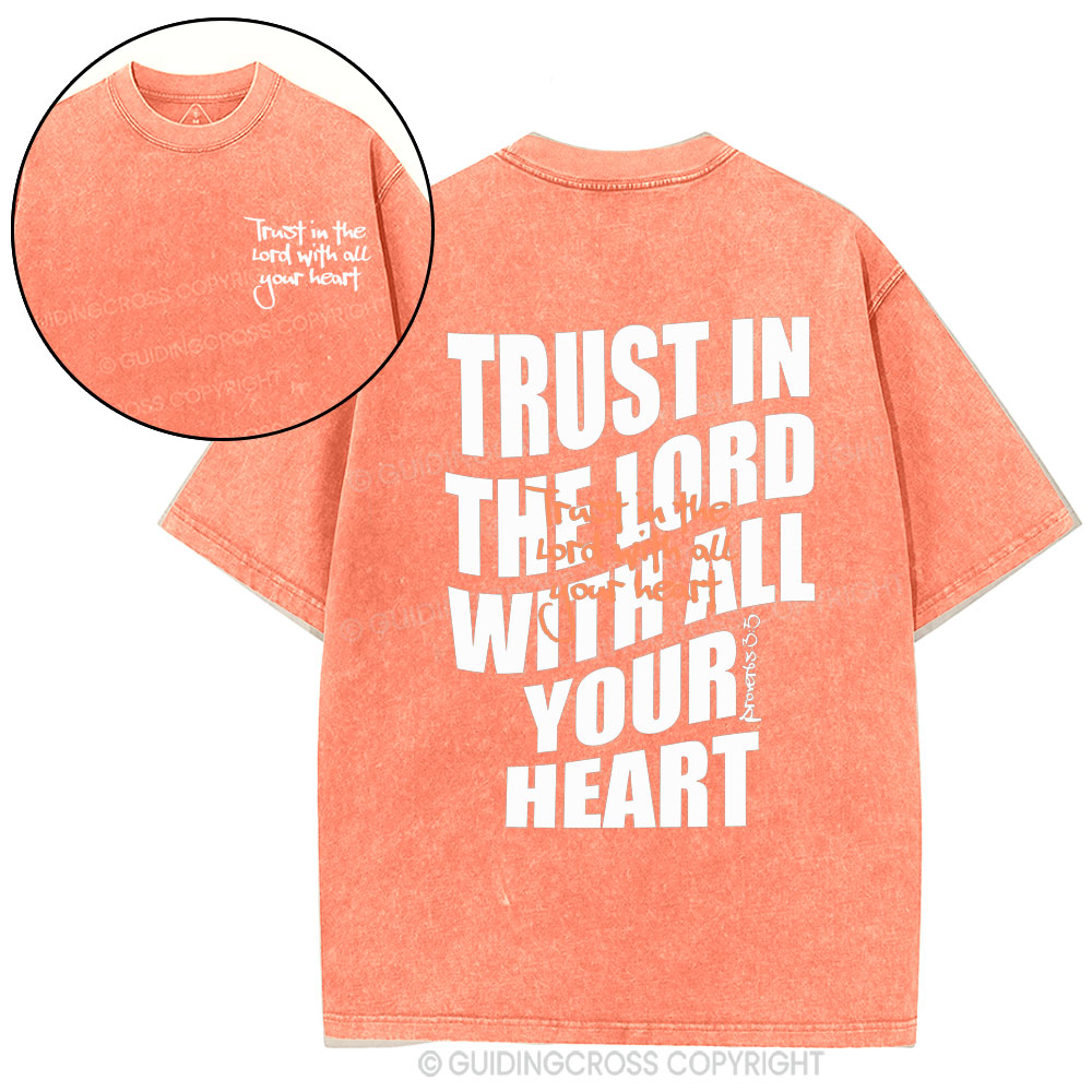 Trust In The Lord Christian Washed T-Shirt