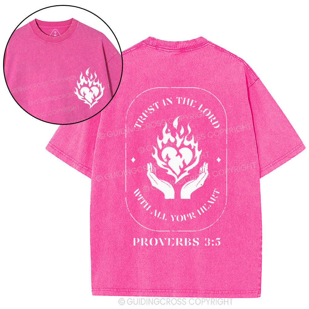 Trust In The Lord Christian Washed T-Shirt