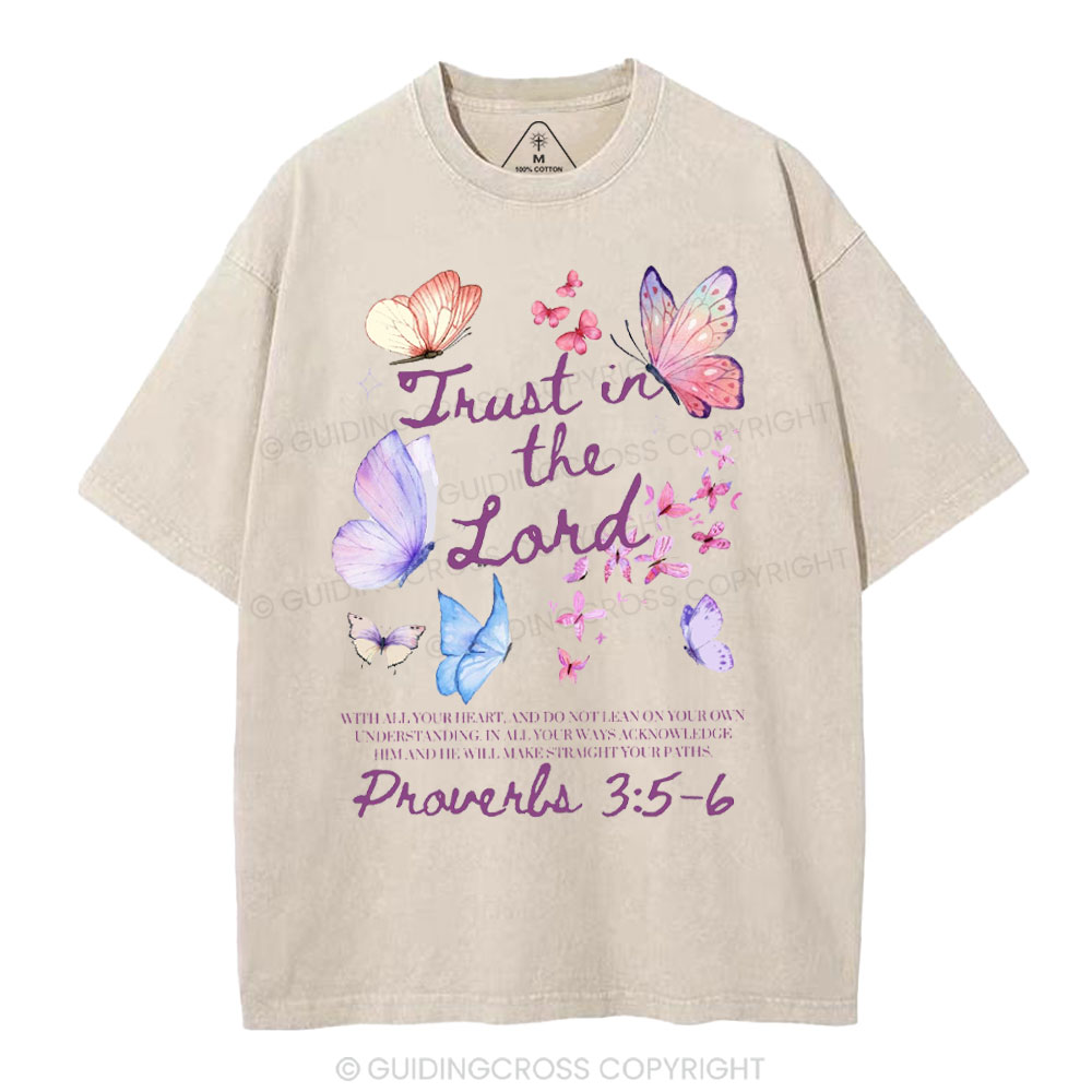 Trust In The Lord Christian Washed T-Shirt