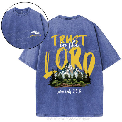 Trust In The Lord Christian Washed T-Shirt