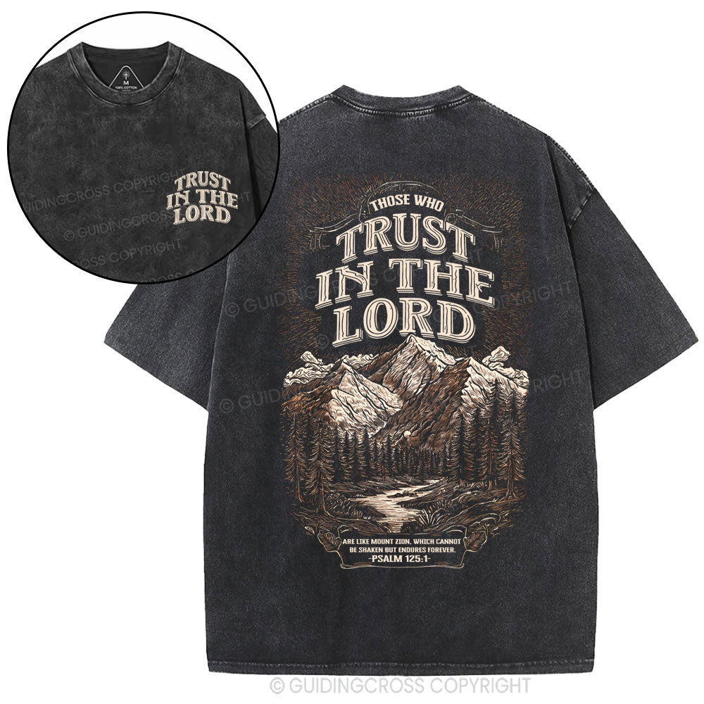 Trust In The Lord Christian Washed T-Shirt