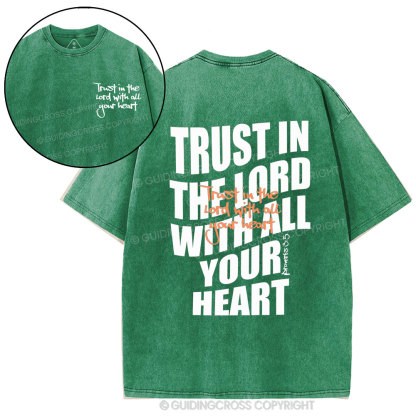 Trust In The Lord Christian Washed T-Shirt