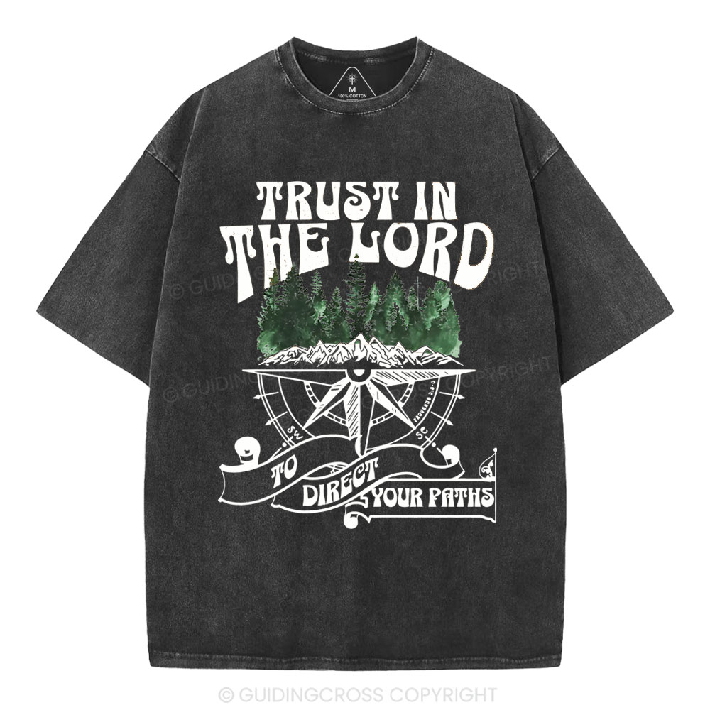 Trust In The Lord Christian Washed T-Shirt