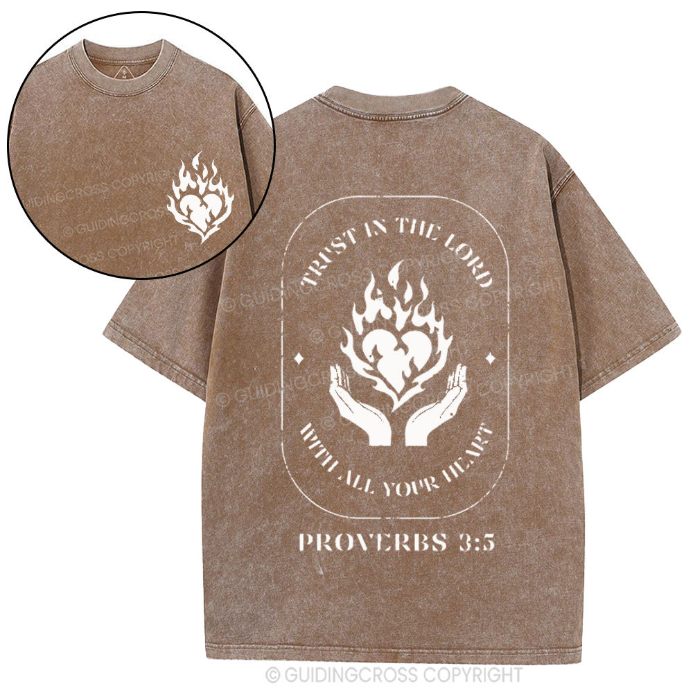 Trust In The Lord Christian Washed T-Shirt