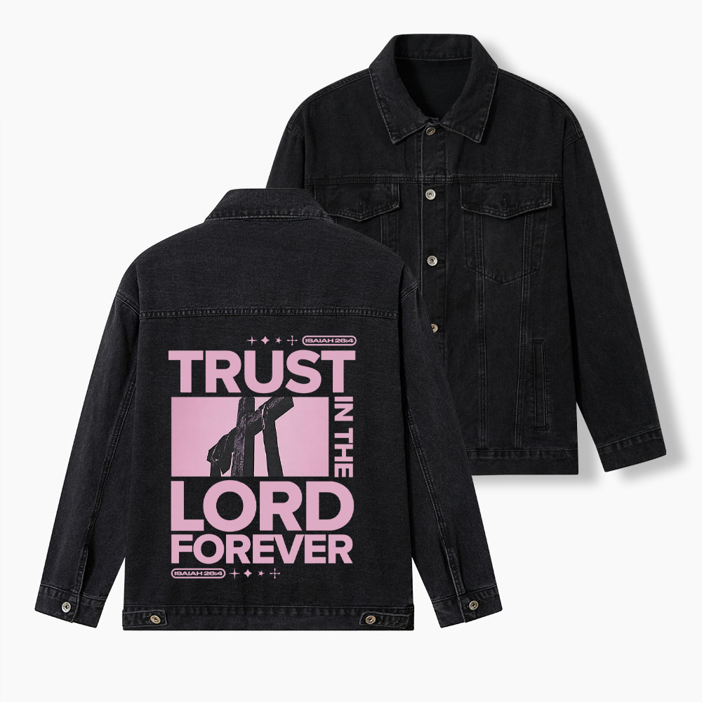Trust In The Lord Christian Denim Jacket
