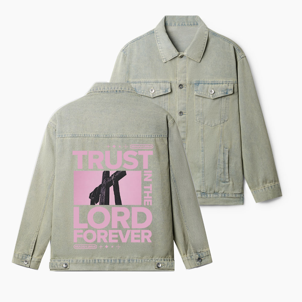 Trust In The Lord Christian Denim Jacket