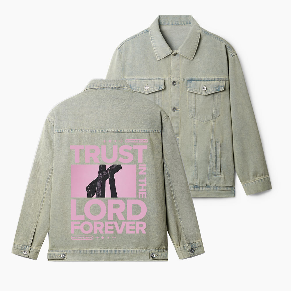 Trust In The Lord Christian Denim Jacket