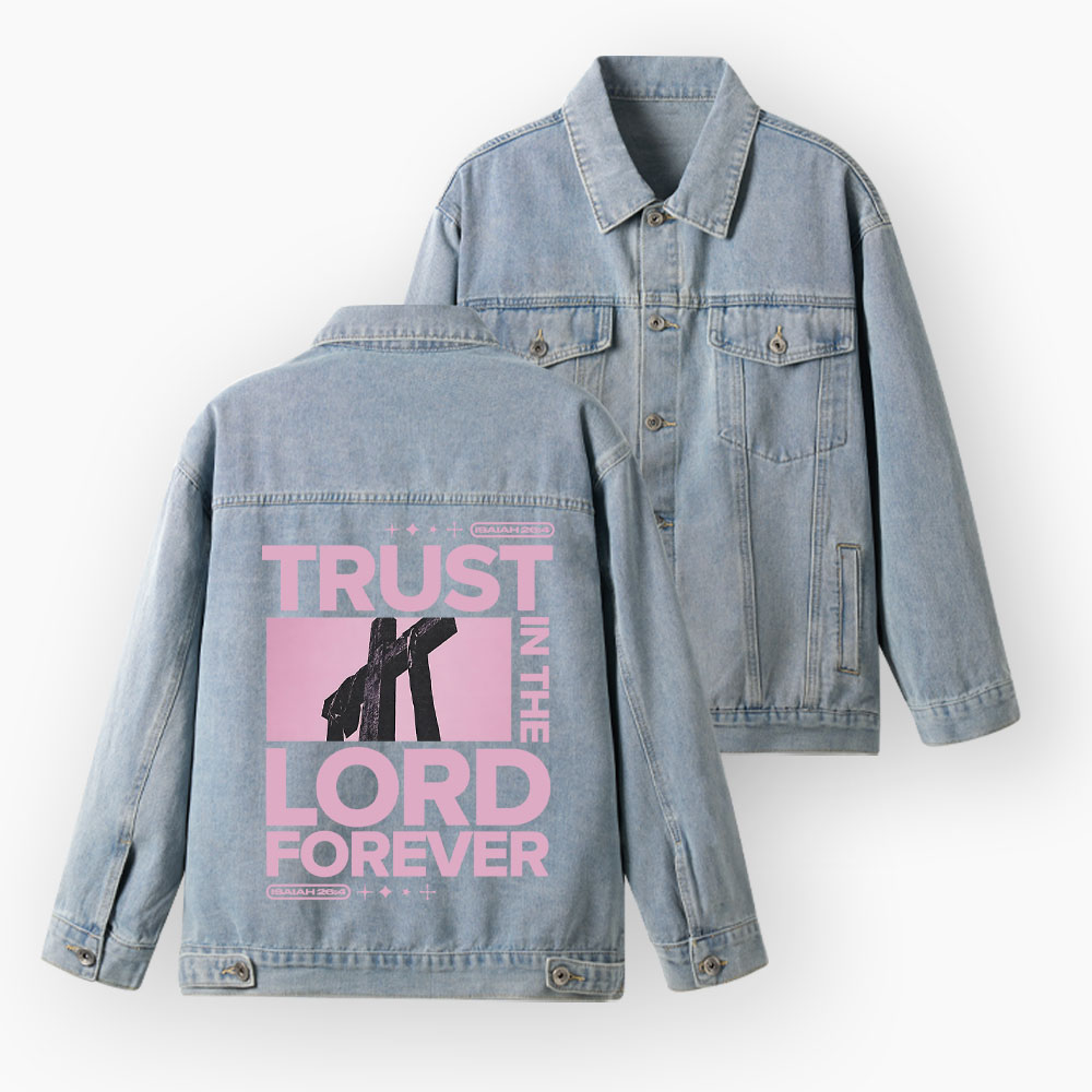 Trust In The Lord Christian Denim Jacket