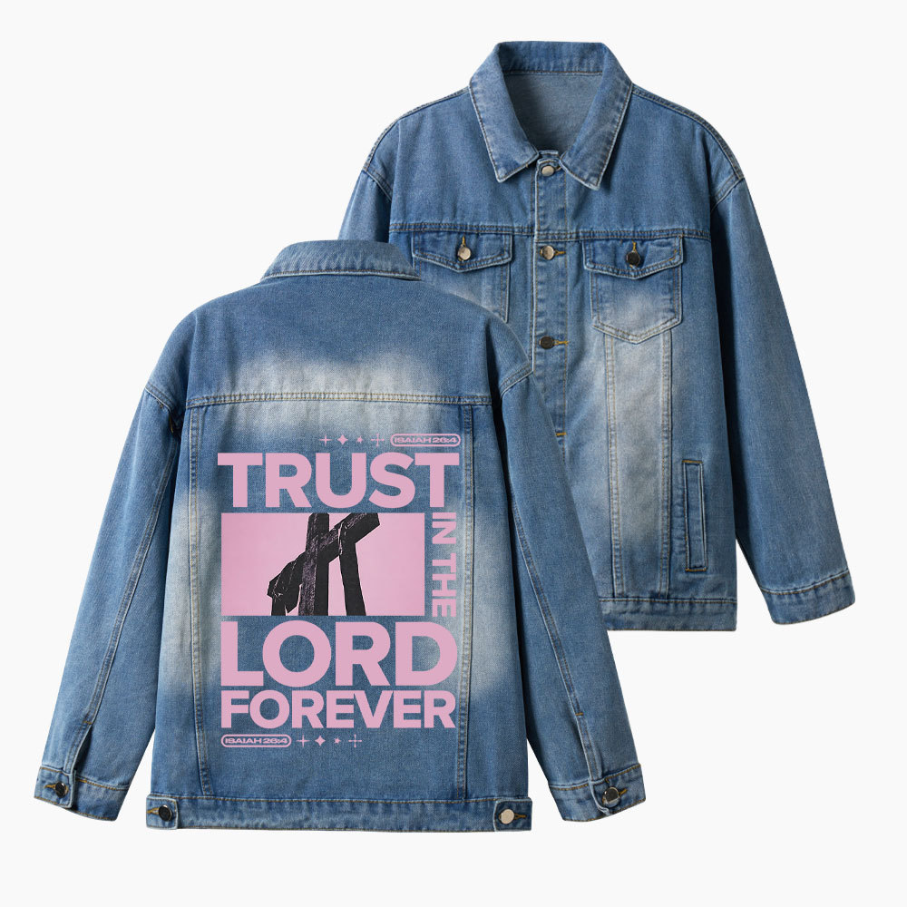 Trust In The Lord Christian Denim Jacket