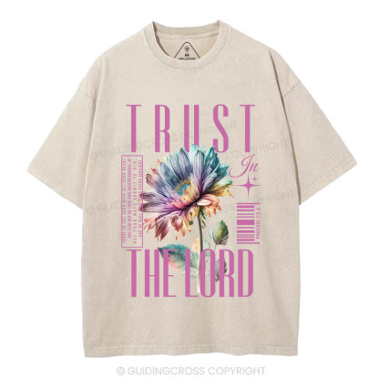 Trust In The Lord Christian Washed T-Shirt