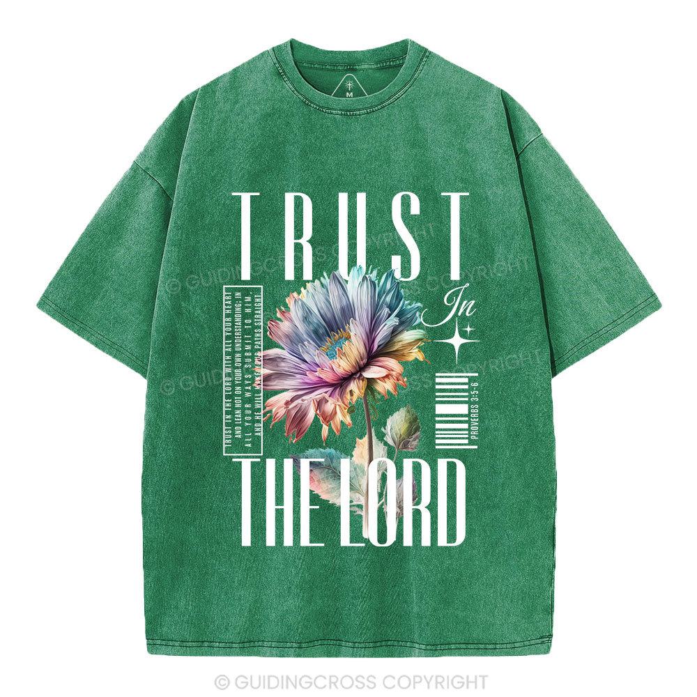 Trust In The Lord Christian Washed T-Shirt