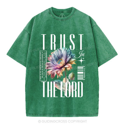 Trust In The Lord Christian Washed T-Shirt