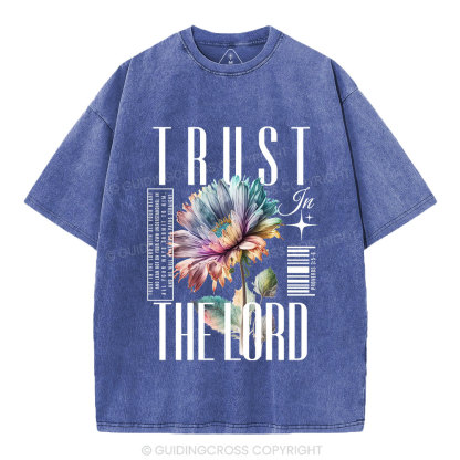 Trust In The Lord Christian Washed T-Shirt