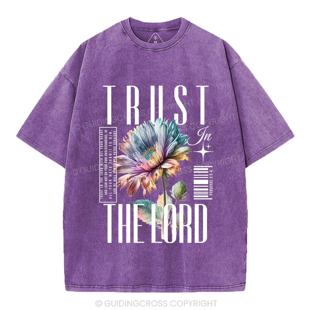 Trust In The Lord Christian Washed T-Shirt