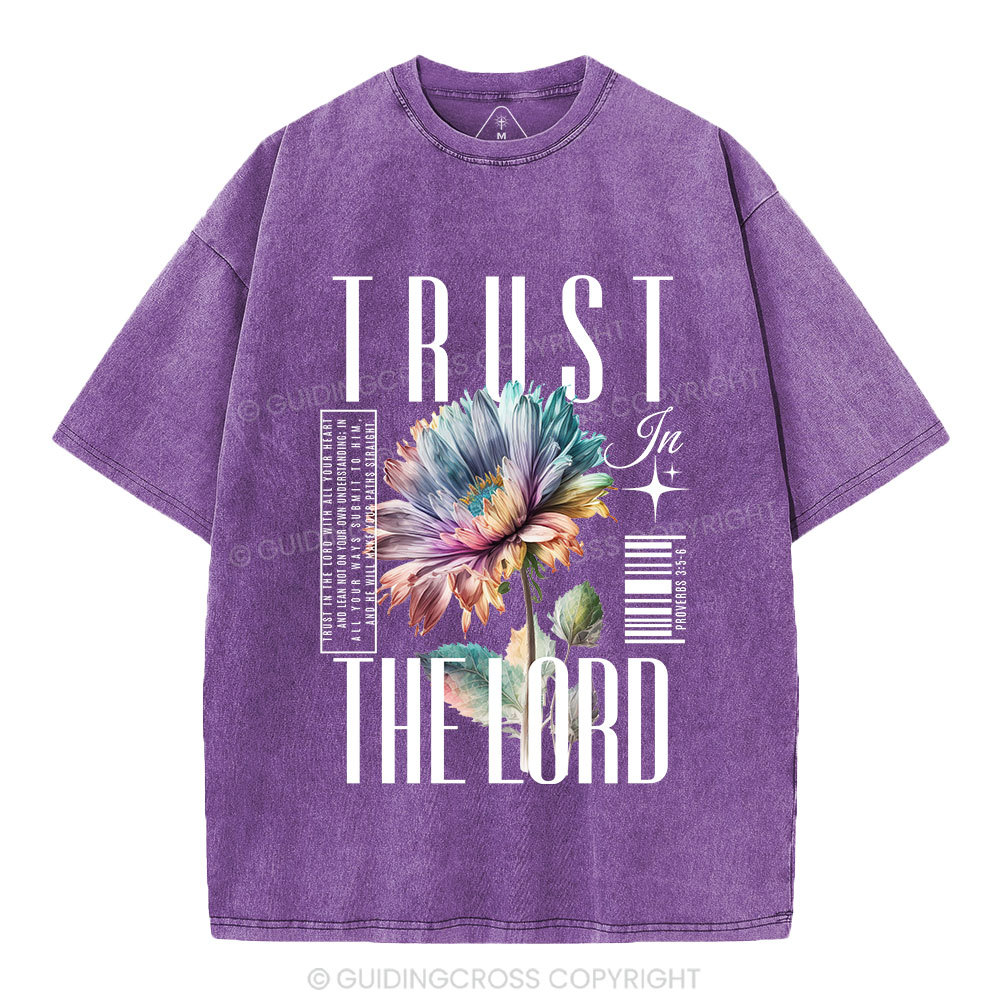 Trust In The Lord Christian Washed T-Shirt