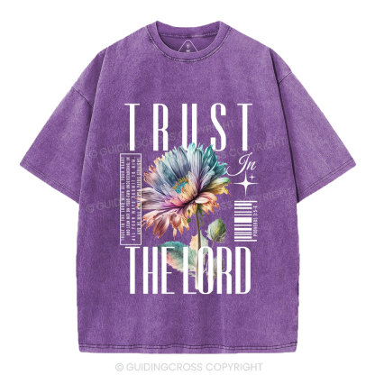 Trust In The Lord Christian Washed T-Shirt