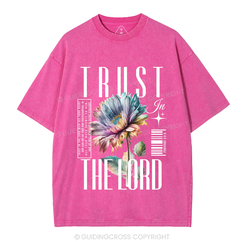 Trust In The Lord Christian Washed T-Shirt