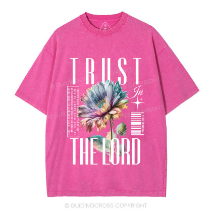 Trust In The Lord Christian Washed T-Shirt