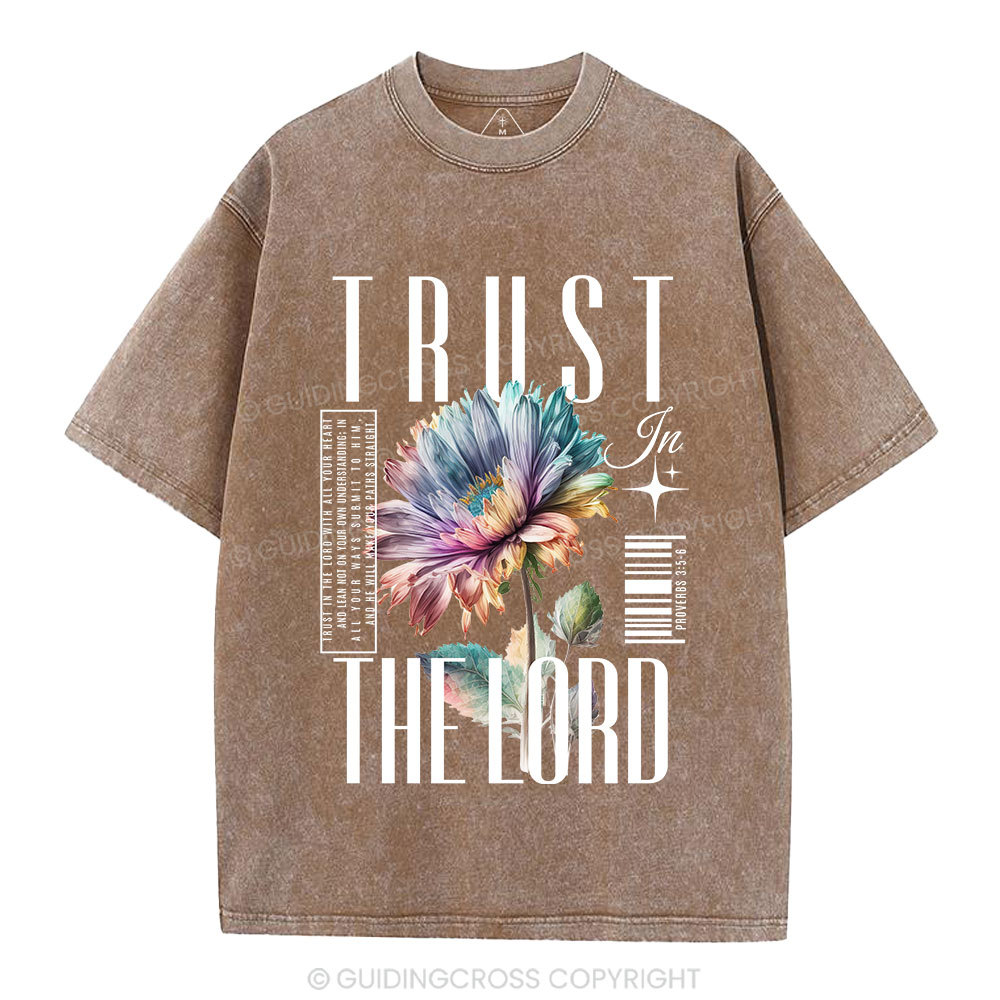 Trust In The Lord Christian Washed T-Shirt