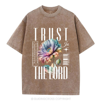 Trust In The Lord Christian Washed T-Shirt