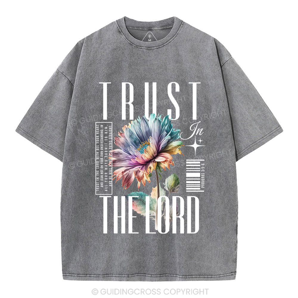 Trust In The Lord Christian Washed T-Shirt