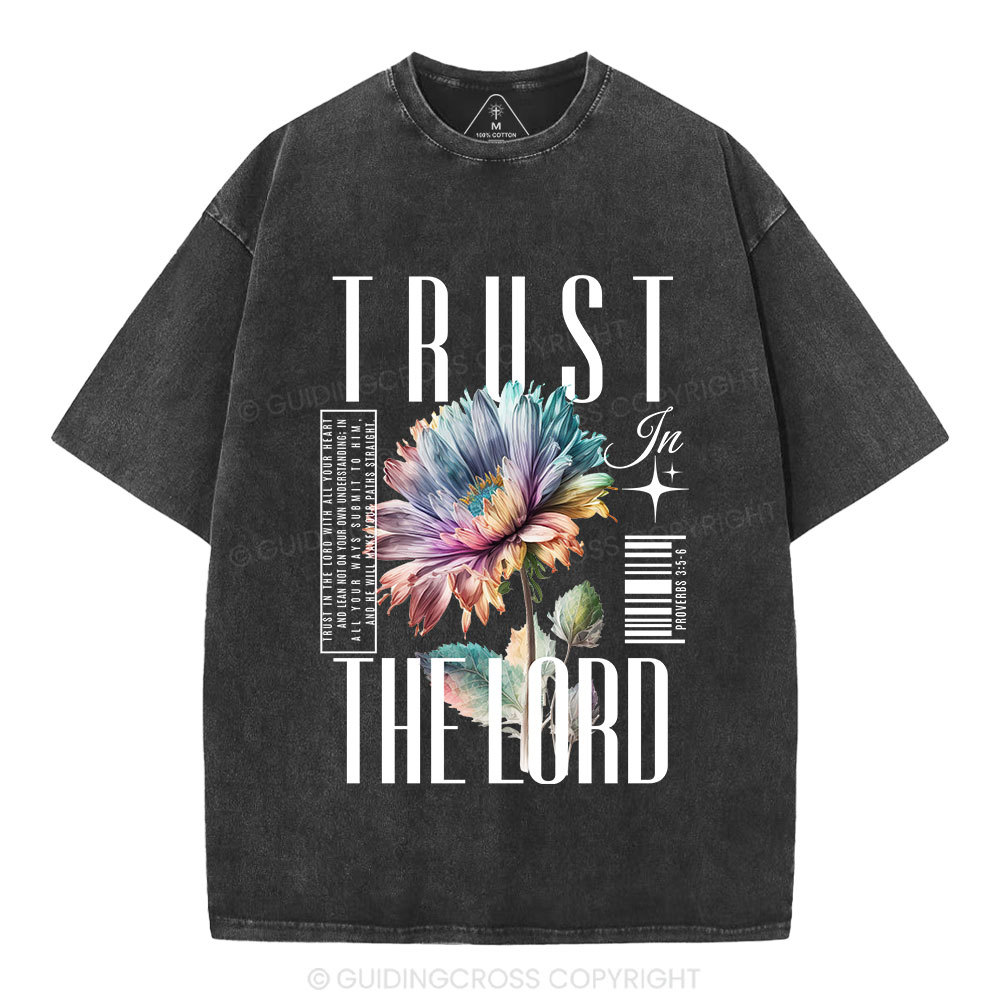 Trust In The Lord Christian Washed T-Shirt