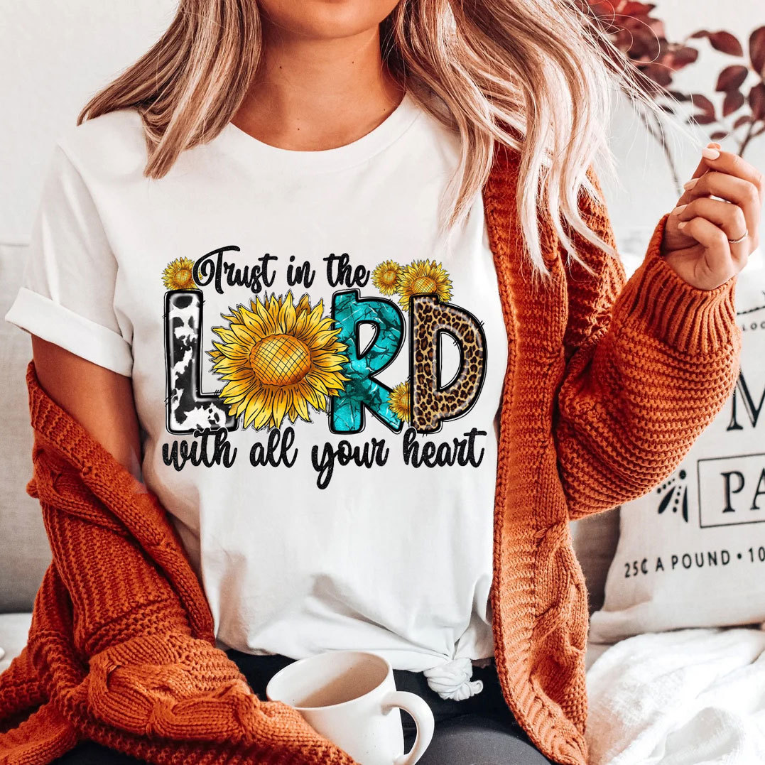 Trust In The Lord With All Your Heart Christian T-Shirt