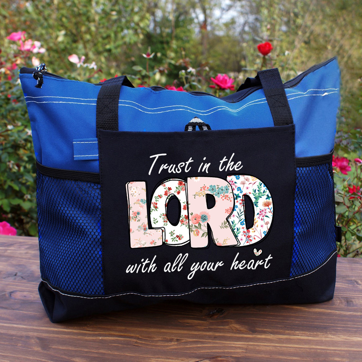 Trust In The  Lord With All Your Heart Christian Tote Bag