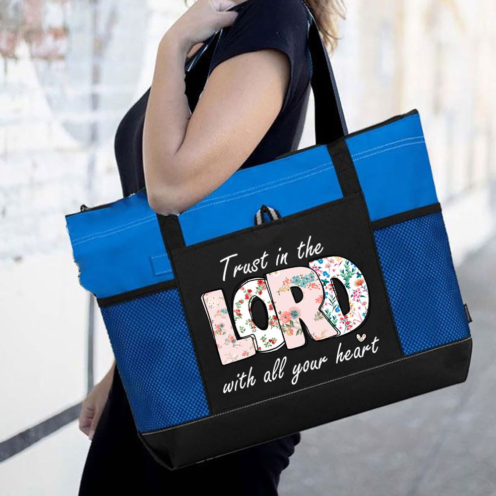 Trust In The  Lord With All Your Heart Christian Tote Bag