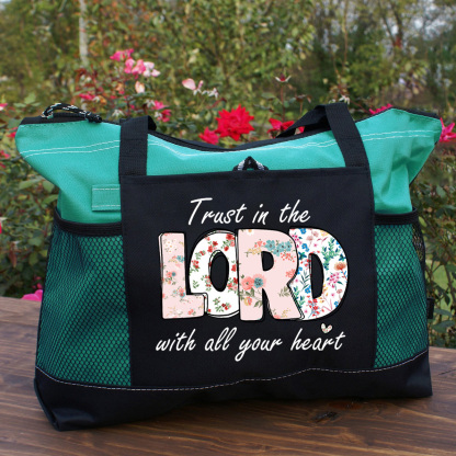 Trust In The  Lord With All Your Heart Christian Tote Bag