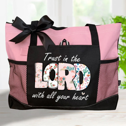 Trust In The  Lord With All Your Heart Christian Tote Bag