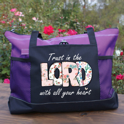 Trust In The  Lord With All Your Heart Christian Tote Bag